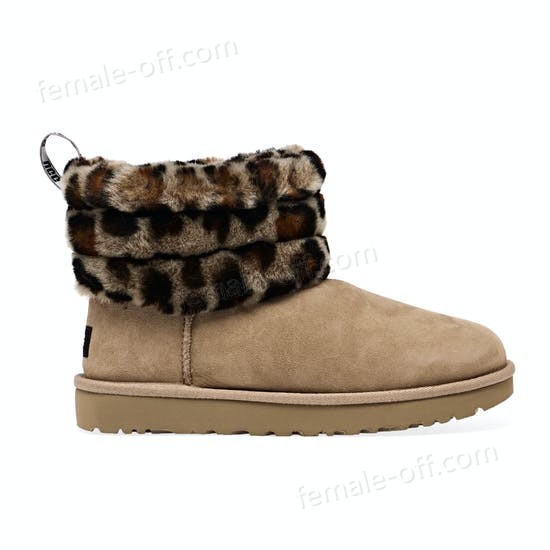 The Best Choice UGG Fluff Mini Quilted Leopard Womens Boots - -1