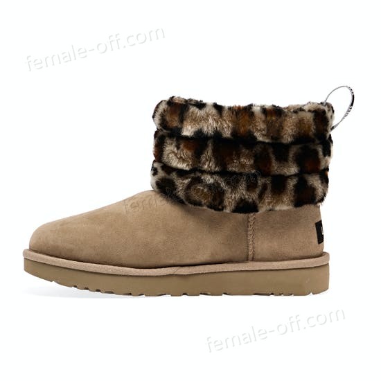 The Best Choice UGG Fluff Mini Quilted Leopard Womens Boots - -2