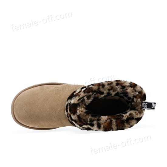 The Best Choice UGG Fluff Mini Quilted Leopard Womens Boots - -4