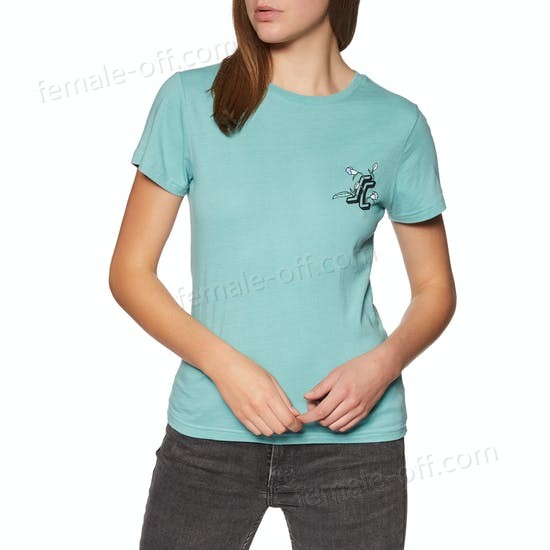 The Best Choice Santa Cruz Floral Dot Womens Short Sleeve T-Shirt - -1