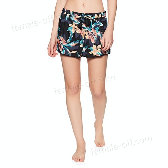 The Best Choice Roxy Salty Tan Womens Beach Shorts - -0