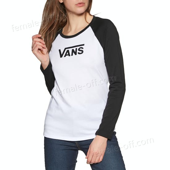The Best Choice Vans Flying V Raglan Womens Long Sleeve T-Shirt - -0