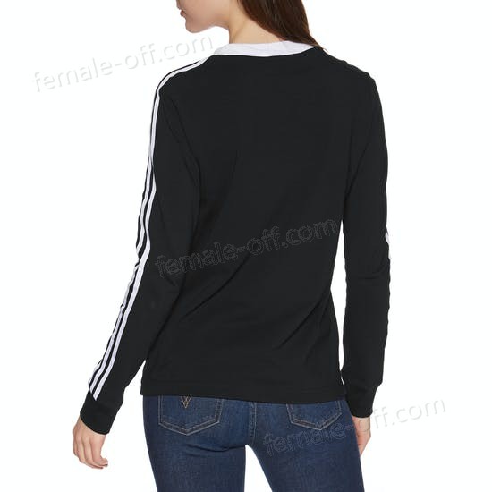 The Best Choice Adidas Originals 3 Stripe Womens Long Sleeve T-Shirt - -1
