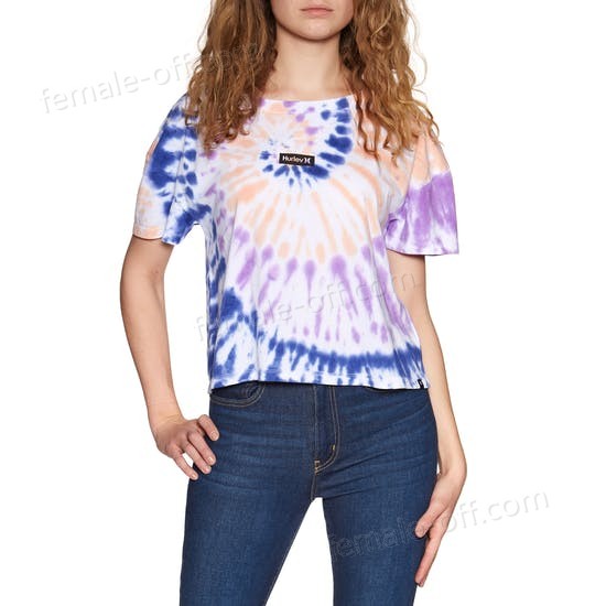 The Best Choice Hurley One & Only Tie Dye Flouncy Womens Short Sleeve T-Shirt - -0