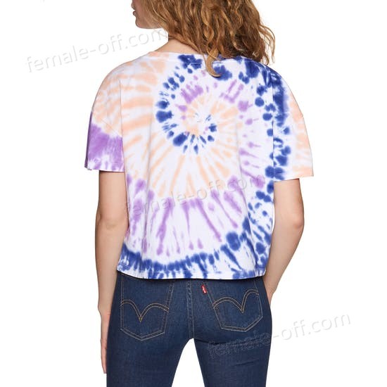 The Best Choice Hurley One & Only Tie Dye Flouncy Womens Short Sleeve T-Shirt - -1