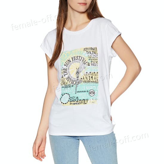 The Best Choice Animal Moon Flower Womens Short Sleeve T-Shirt - -0