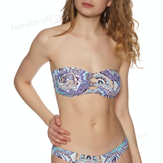 The Best Choice Seafolly Summerchintz Bandeau Bra Antigua Blue Womens Bikini Top - -0