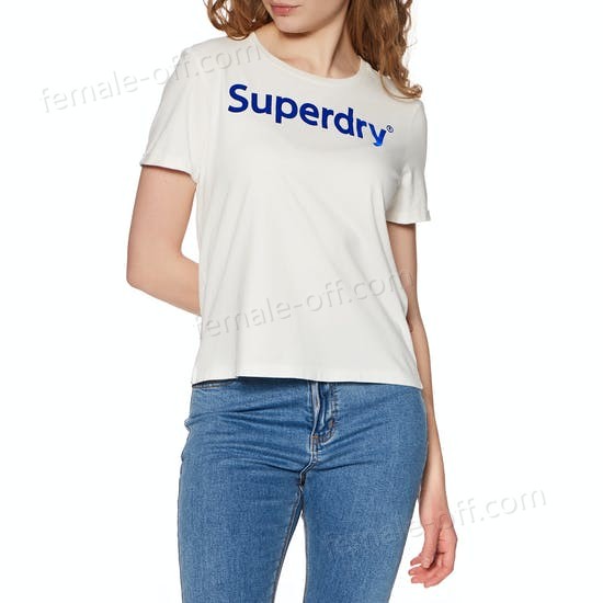 The Best Choice Superdry Reg Flock Boxy Womens Short Sleeve T-Shirt - -0