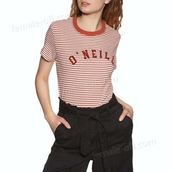 The Best Choice O'Neill Lw Essentials Stripe Womens Short Sleeve T-Shirt - -0