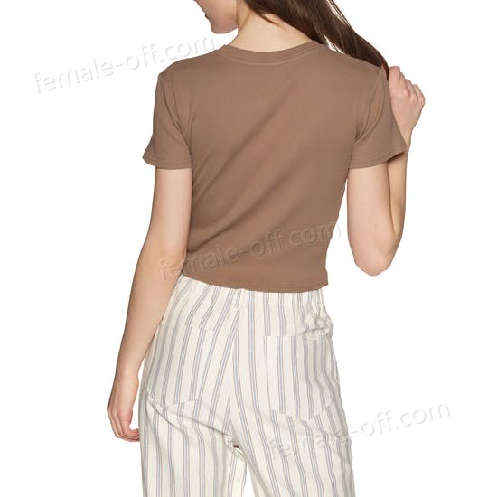 The Best Choice Afends Juliette Rib Womens Short Sleeve T-Shirt - -1