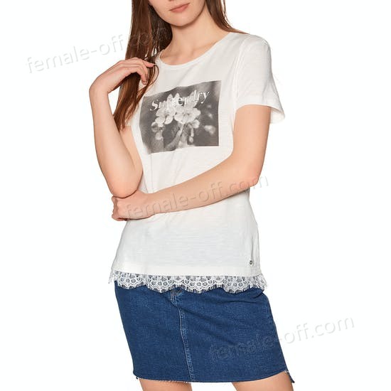 The Best Choice Superdry Tilly Lace Graphic Womens Short Sleeve T-Shirt - -0