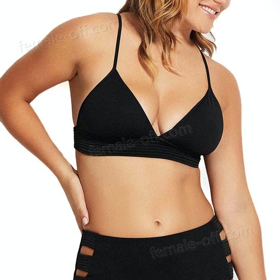 The Best Choice Seafolly Quilted Fixed Tri Bikini Top - -0