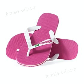The Best Choice Havaianas Brasil Logo Womens Flip Flops - -0