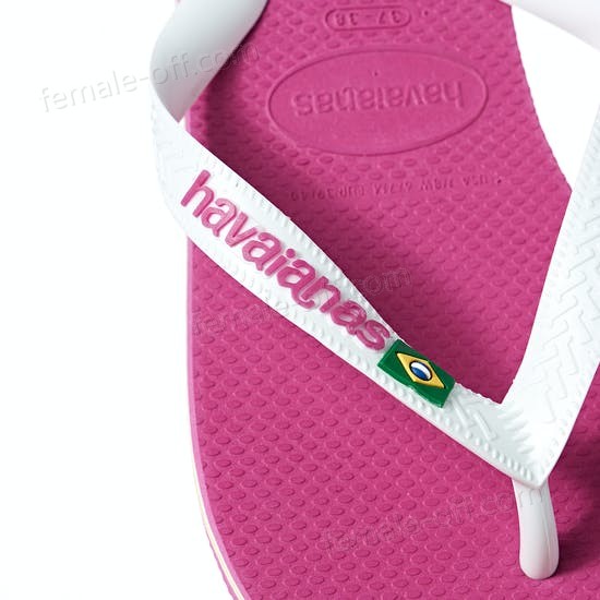 The Best Choice Havaianas Brasil Logo Womens Flip Flops - -3