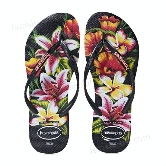The Best Choice Havaianas Slim Floral Womens Flip Flops - -1