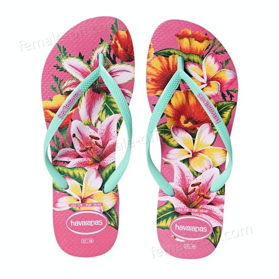 The Best Choice Havaianas Slim Floral Womens Flip Flops - -1