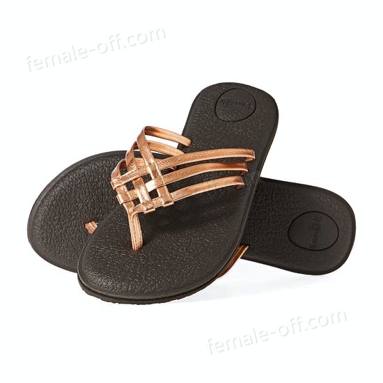 The Best Choice Sanuk Yoga Salty Metallic Womens Sandals - -0