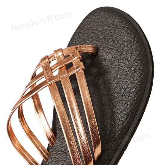 The Best Choice Sanuk Yoga Salty Metallic Womens Sandals - -3