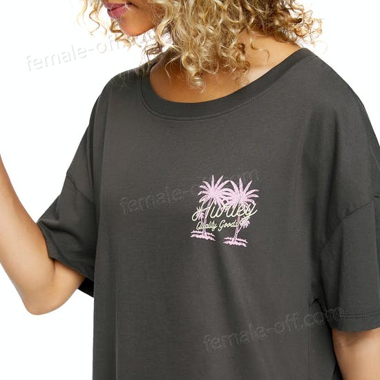 The Best Choice Hurley Quepos Flouncy Womens Short Sleeve T-Shirt - -3