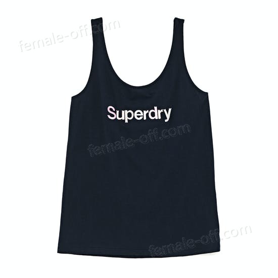 The Best Choice Superdry Swiss Logo Embroidered Classic Womens Tank Vest - -0