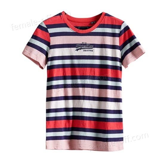 The Best Choice Superdry Micro Stripe Entry Womens Short Sleeve T-Shirt - -0