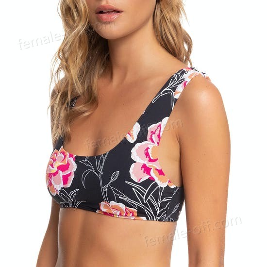 The Best Choice Roxy Printed Beach Classic Bralette Womens Bikini Top - -3