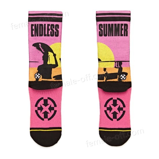 The Best Choice Merge4 Endless Summer Crew Fashion Socks - -2