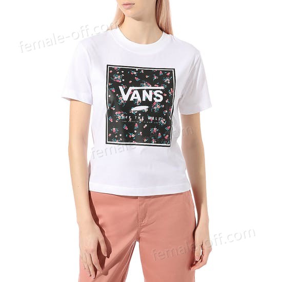 The Best Choice Vans Boxed In Boxy Womens Short Sleeve T-Shirt - -0