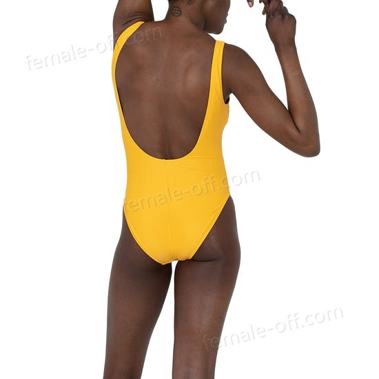 The Best Choice Speedo Stripe Logo Deep U-back 1 Piece Womens Swimsuit - -1