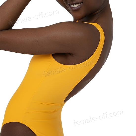 The Best Choice Speedo Stripe Logo Deep U-back 1 Piece Womens Swimsuit - -5