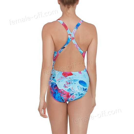 The Best Choice Speedo Colourflood Placement Digital Powerback Womens Swimsuit - -2
