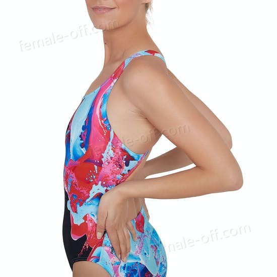 The Best Choice Speedo Colourflood Placement Digital Powerback Womens Swimsuit - -3