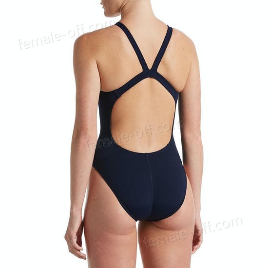 The Best Choice Nike Swim Poly Solid Hydrastrong Fast Back One Piece Swimsuit - -2