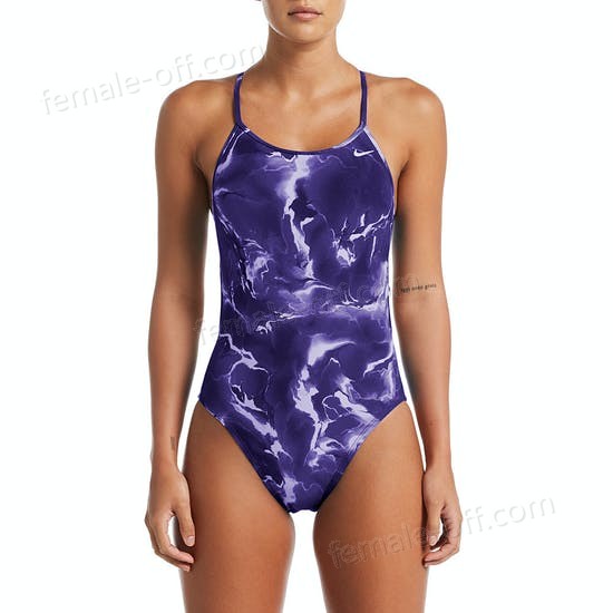 The Best Choice Nike Swim Lightning Modern Cut Out One Piece Swimsuit - -0
