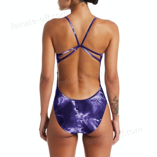The Best Choice Nike Swim Lightning Modern Cut Out One Piece Swimsuit - -1