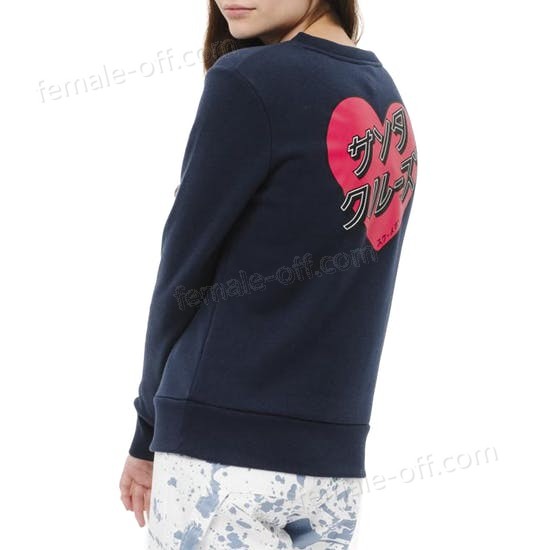 The Best Choice Santa Cruz Japanese Heart Crew Womens Sweater - -2