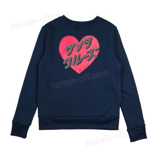 The Best Choice Santa Cruz Japanese Heart Crew Womens Sweater - -0