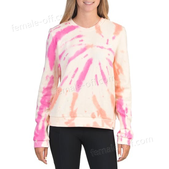 The Best Choice Hurley Allover Tie Dye Crew Womens Sweater - -0