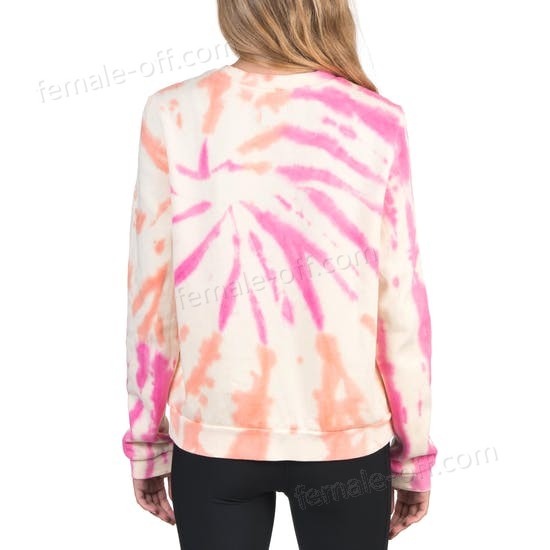 The Best Choice Hurley Allover Tie Dye Crew Womens Sweater - -1