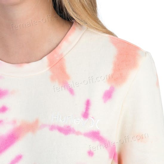 The Best Choice Hurley Allover Tie Dye Crew Womens Sweater - -2