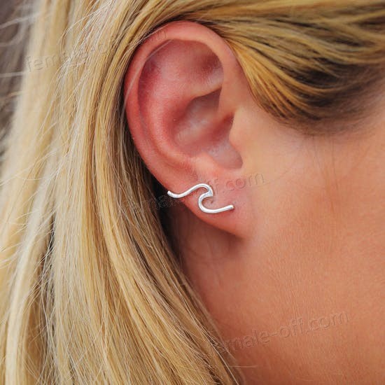 The Best Choice Pura Vida Wave Ear Climber Earrings - -1