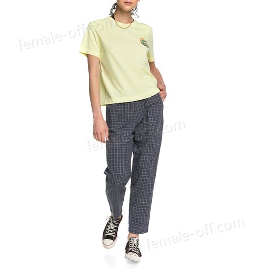 The Best Choice Quiksilver Elastic Check Womens Trousers - -2