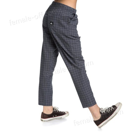 The Best Choice Quiksilver Elastic Check Womens Trousers - -3