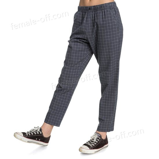 The Best Choice Quiksilver Elastic Check Womens Trousers - -4