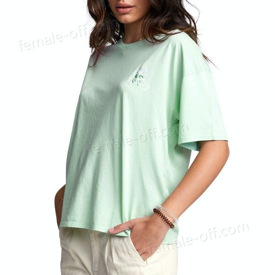 The Best Choice RVCA Petite Rose Womens Short Sleeve T-Shirt - -2