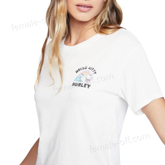 The Best Choice Hurley Hello Kitty Surf's Up Gf Womens Short Sleeve T-Shirt - -2