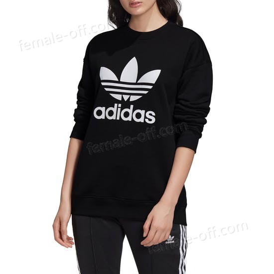 The Best Choice Adidas Originals Trefoil Crew Womens Sweater - -0
