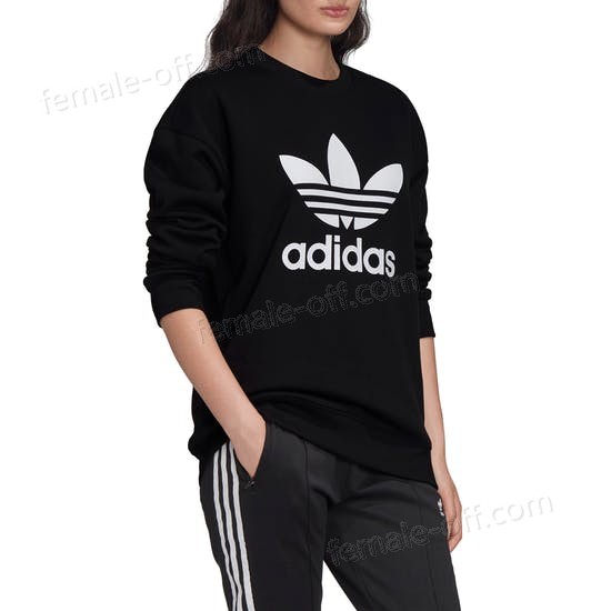 The Best Choice Adidas Originals Trefoil Crew Womens Sweater - -1