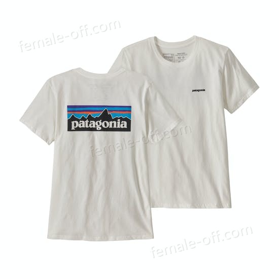 The Best Choice Patagonia P-6 Logo Organic Crew Womens Short Sleeve T-Shirt - -2