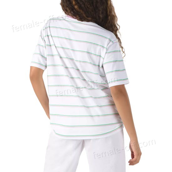 The Best Choice Vans Mini Stripe Pocket Womens Short Sleeve T-Shirt - -1